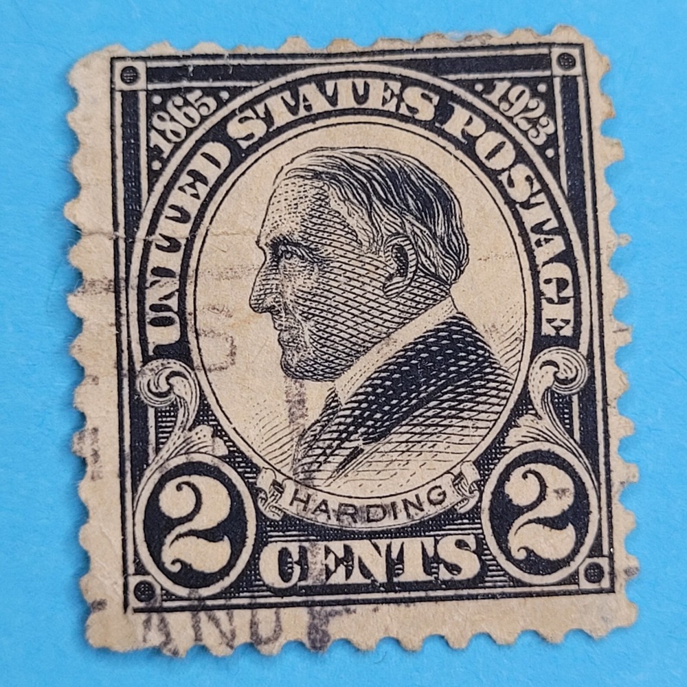 Vintage 1923 2‎ cent US Warren Harding Postage stamp AS-IS President